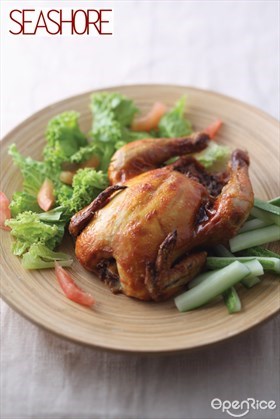 Roast Chicken with Basil Leaves and Lemongrass Stuffing Recipe 九层塔香茅烤鸡食谱