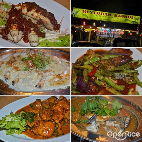Restaurant Kauboi, Persiaran Mutiara 2, Seafood, Grilled Sambal Squid, Kerabu Chicken Feet, Langkawi