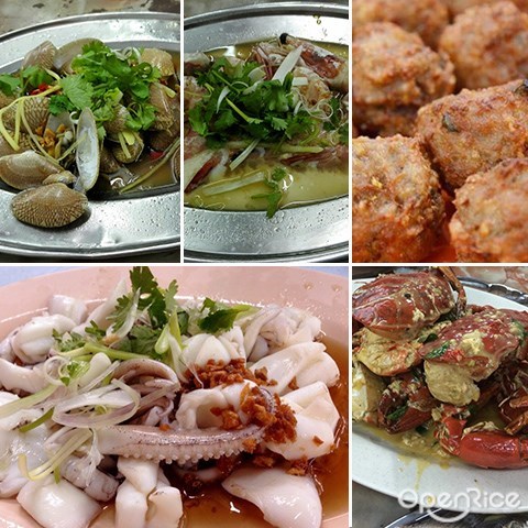 Klang Valley, Cheras, 生猛海鲜, 黄酒蒸啦啦, 蛋白虾, 咸蛋螃蟹, 白灼鱿鱼
