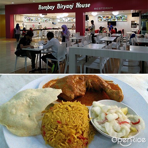 Bombay Biryani House, Curry mutton, chicken curry, banana leaf rice, Kota kinabalu, sabah