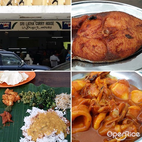 Sri Latha Curry House, Curry mutton, chicken curry, banana leaf rice, Kota kinabalu, sabah