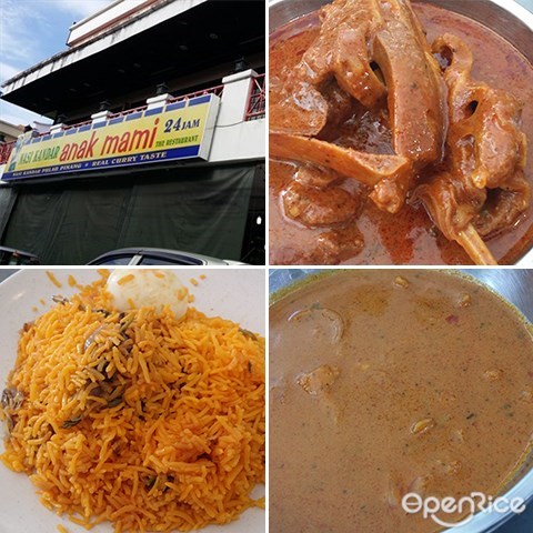 Nasi Kandar Anak Mami, Grill Chicken, Curry mutton, chicken curry,, biryani, banana leaf rice, Kota kinabalu, sabah