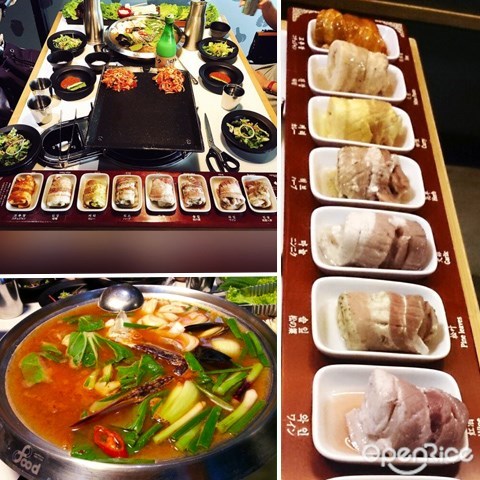  Klang Valley, Mont Kiara, 八色烤肉, 生菜沙拉, 黃瓜与沾醬, 海鲜大酱汤