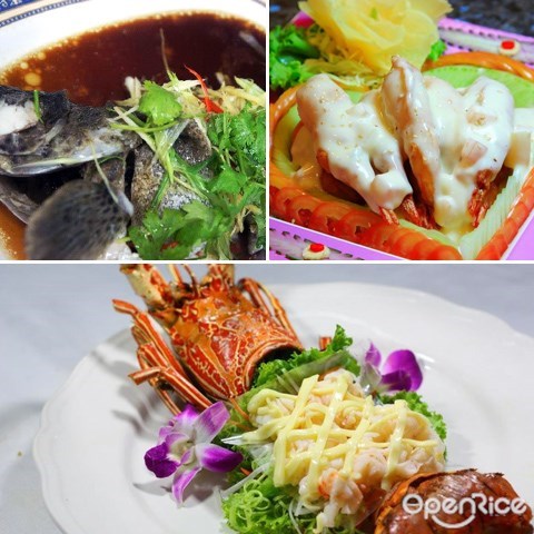 thailand, bangkok, kuang seafood, lobster, crabs, fish, curry crab, 海鲜, 咖喱螃蟹, 曼谷, 泰国, 大头虾