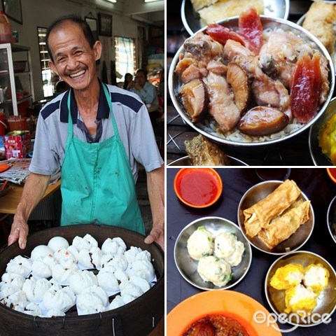steamed rice, tuck cheong, dim sum, 盅仔饭, 点心, 糯米鸡, pudu
