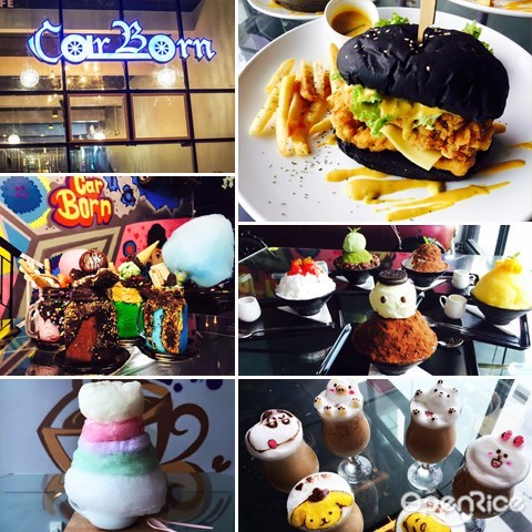 柔佛, 咖啡馆, cafe, johor, car born cafe, dessert, 甜点, 3D coffee art, 棉花糖咖啡, 咸蛋黄炸鸡汉堡, 奶昔