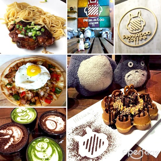 klang valley, kl, bukit jalil, cafe, 咖啡馆, peekaboo, 龙猫, 宫崎骏, Teriyaki Chicken Pasta, waffle, 松饼, 华夫饼