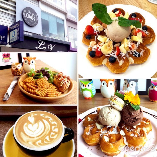 klang valley, kl, bukit jalil, cafe, 咖啡馆, the owls cafe, rebecca waffle, dessert, coffee, 甜点, 松饼, 华夫饼