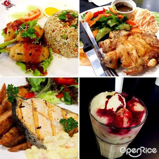 klang valley, kl, bukit jalil, cafe, 咖啡馆, gastronomy inc, chicken chop, bangkok fich cake rice, nasi lemak, curry laksa, 椰浆饭, 鸡扒