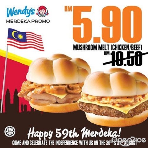 Merdeka 59 promotion, wendy's promotion, august promotion, kl, pj, klang valley