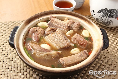 MakanVenture, OpenRice food tasting session, OpenRicers, OpenRice members, Yu Yi Bak Kut Teh, Imbi, KL, Bak Kut Teh in Clay Pot, 瓦煲肉骨茶, Yu Yi Signature Pot, 友誼招牌生骨煲, Drunken Chicken in Huangjiu, 黃酒雞, Yard-long Bean Rice, 豆角飯