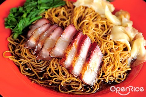 kuchai lama, meng kee, wanton mee, char siew, wantan mee