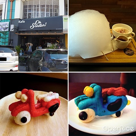 Oh Scooter Café, USJ Subang, 马卡龙, Cotton candy coffee, Subang