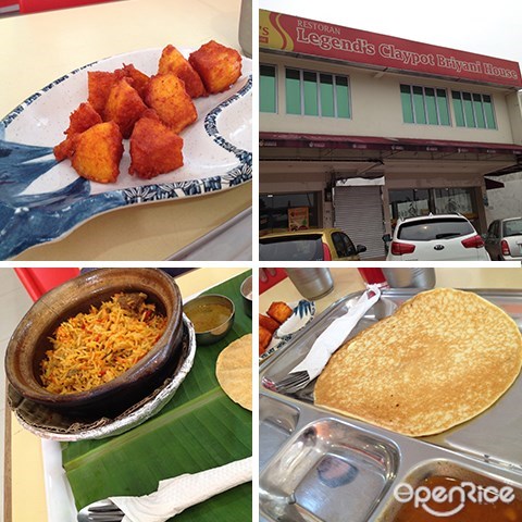 Klang Valley, Legend’s Family curry house, indian cuisine, briyani rice, chappati