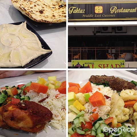 Klang Valley, Taktaz restaurant, Persian cuisine, chickpeas, economy rice, meats, vegetables
