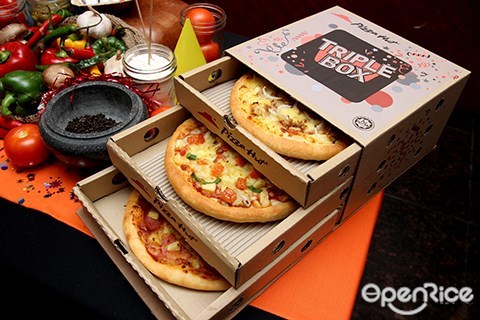 必胜客, pizza hut, triple box
