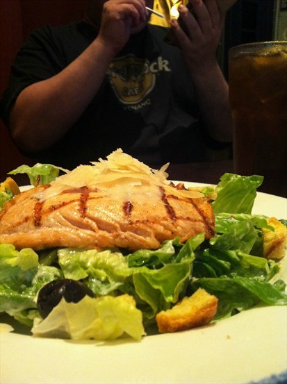 Caesar Salad with  Salmon