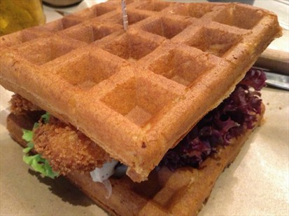 Fillet Fish Waffle Burger